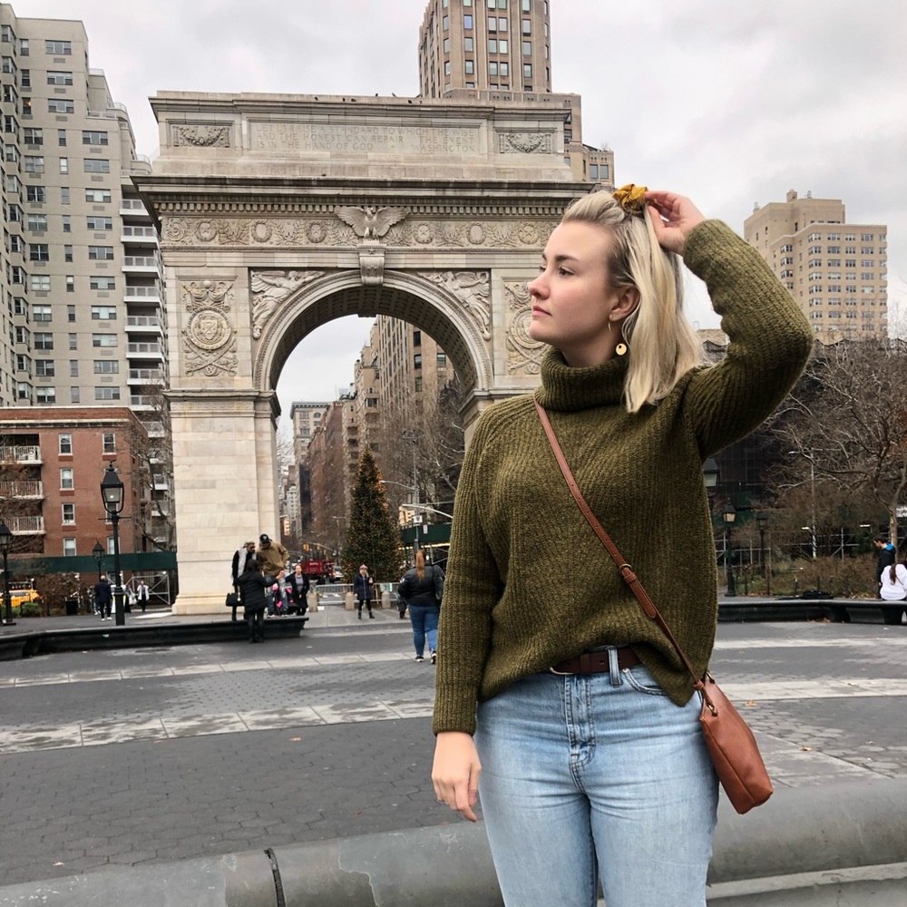 Cute ribbed turtleneck sweater
